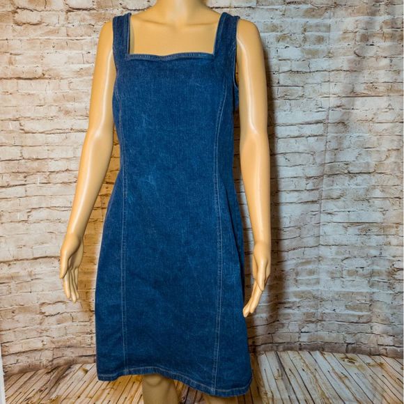 denim dress size 14